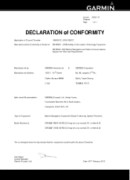Garmin GPSMAP-6212 ML Declaration of Conformity